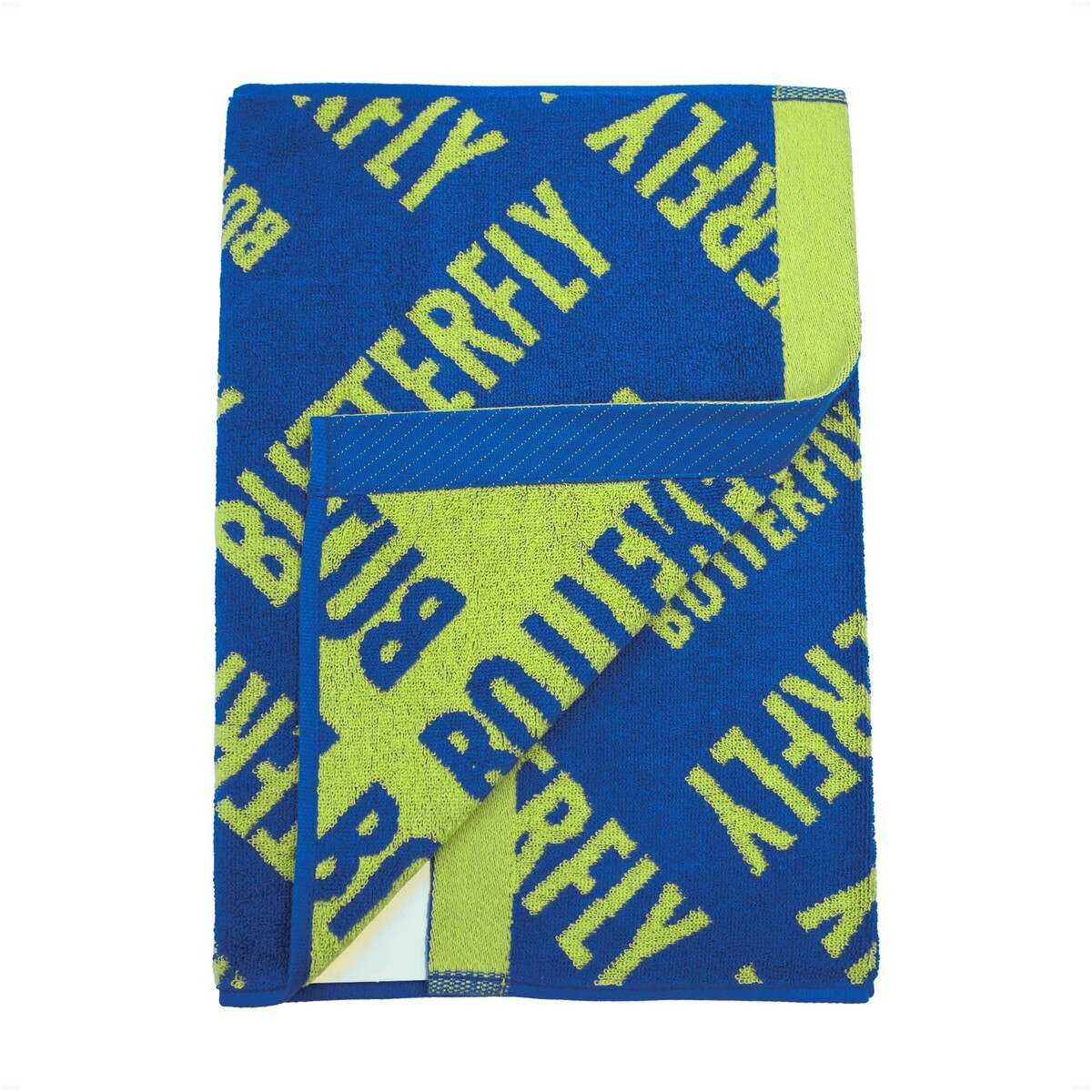 Butterfly Ramic Sports Towel - Royal Blue - Folded Corners